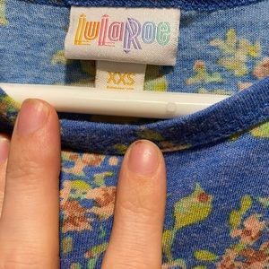 Blue floral flowing LulaRoe dress